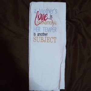 Embroidered kitchen towel